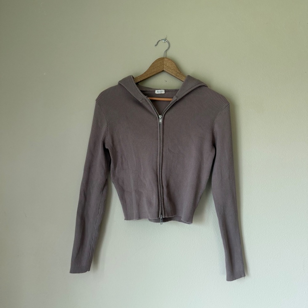 Brandy Melville Arden Double-Zip Hoodie